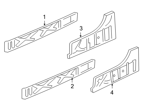 2013 GMC Yukon Rocker Panel Diagram 1 - Thumbnail