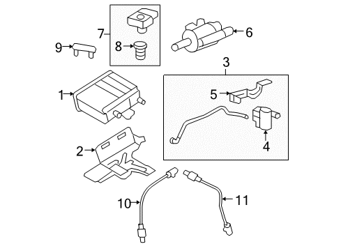 2012 GMC Yukon Emission Components Diagram 1 - Thumbnail