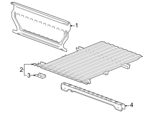 2023 Chevy Colorado Pick Up Box Components Diagram