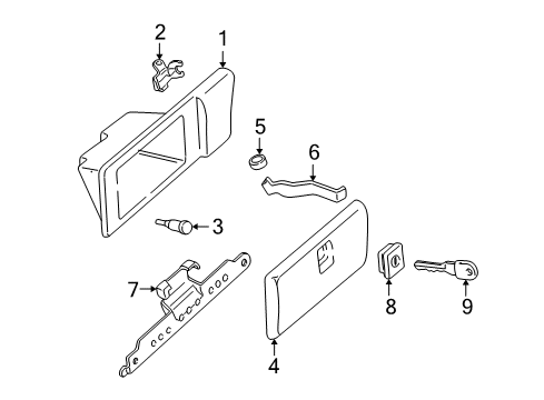 1998 Pontiac Trans Sport Glove Box Diagram