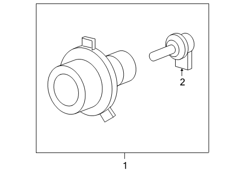 2008 Pontiac G6 Lamp Assembly, Front Fog Diagram for 92119489