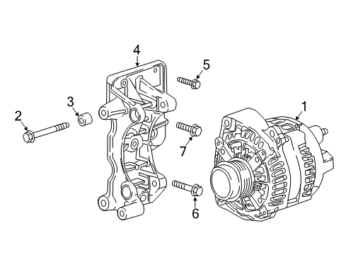 2019 Chevy Express 3500 Alternator Diagram 1 - Thumbnail