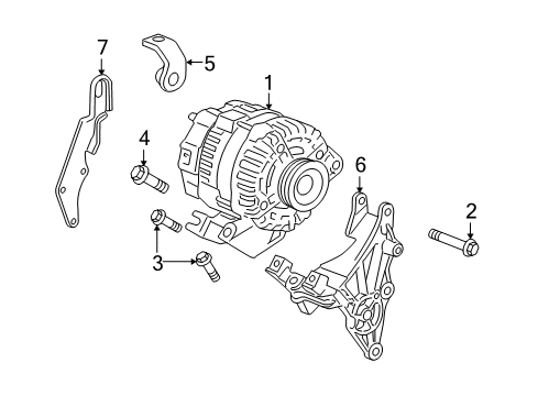 2008 Pontiac Torrent Alternator Diagram 1 - Thumbnail