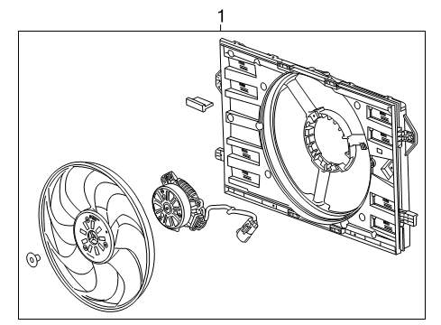 2020 Buick Envision Cooling System, Radiator, Water Pump, Cooling Fan Diagram 2 - Thumbnail