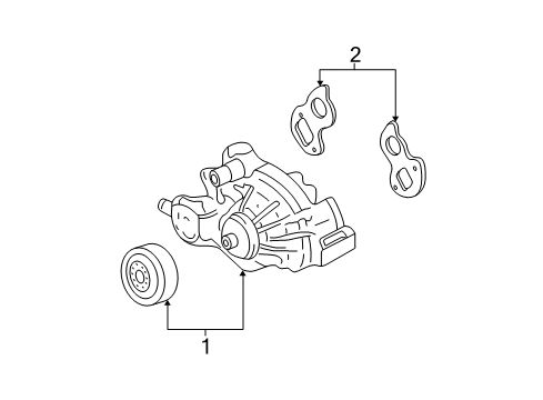 2011 Chevy Colorado Cooling System, Radiator, Water Pump, Cooling Fan Diagram 2 - Thumbnail