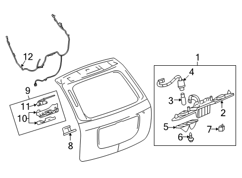 2009 Pontiac Torrent Lift Gate Diagram 2 - Thumbnail