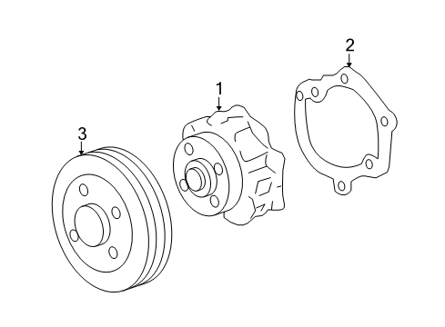 2014 Buick LaCrosse Cooling System, Radiator, Water Pump, Cooling Fan Diagram 2 - Thumbnail