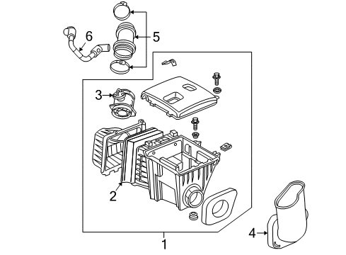 2006 Buick Rendezvous Air Intake Diagram 2 - Thumbnail