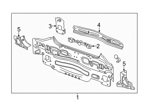 2019 Chevy Sonic Rear Body Diagram 1 - Thumbnail