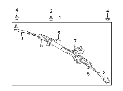 2010 Pontiac G3 Gear Asm,Steering <Do Not Use Contact Bfo> Diagram for 95918421