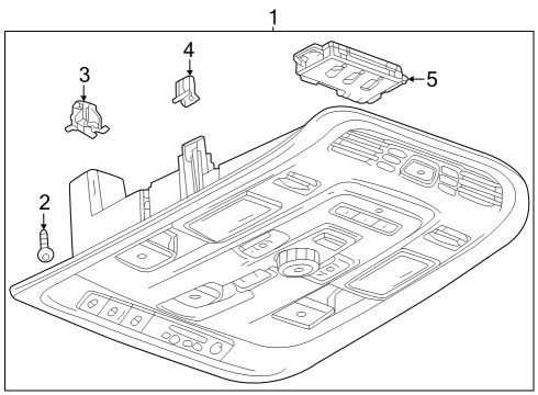 2021 GMC Yukon Overhead Console Diagram 4 - Thumbnail