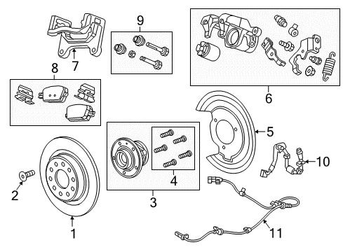 2016 Chevy Malibu Rear Brakes Diagram 2 - Thumbnail