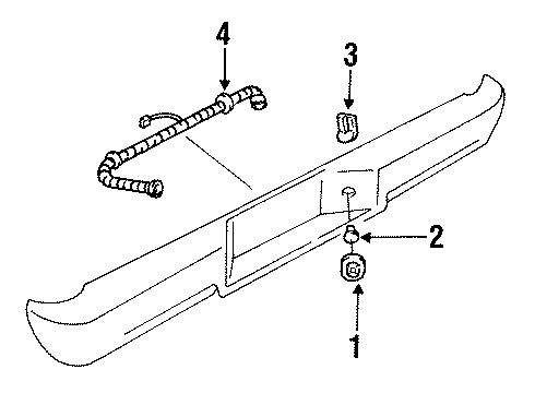 1998 GMC Yukon License Lamps Diagram