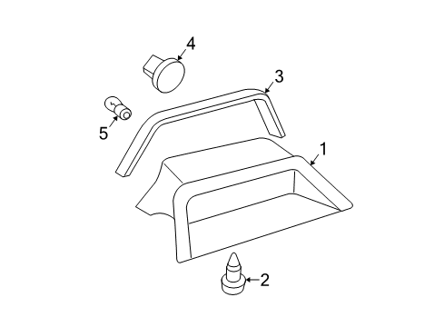 2000 Buick Park Avenue High Mount Lamps Diagram