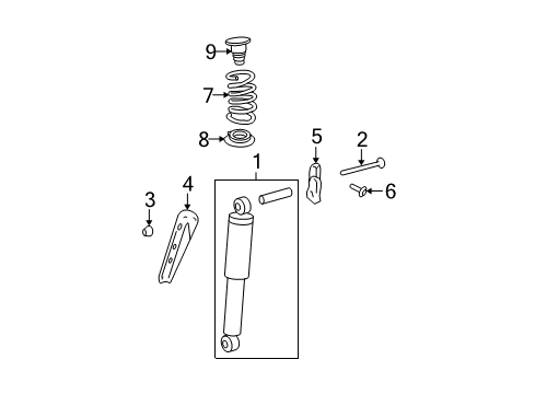 2012 GMC Acadia Shocks & Components - Rear Diagram 2 - Thumbnail