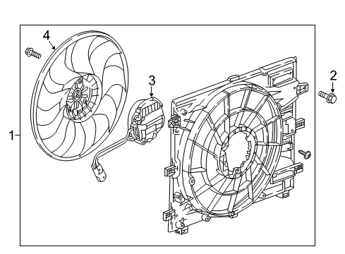 2018 GMC Terrain Cooling System, Radiator, Water Pump, Cooling Fan Diagram 6 - Thumbnail