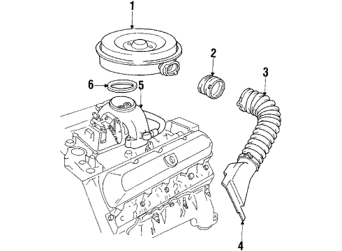 1986 Pontiac Grand Prix Air Inlet Diagram 1 - Thumbnail