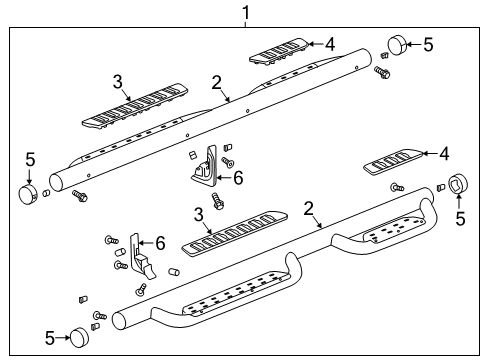 2022 GMC Canyon Running Board Diagram 4 - Thumbnail