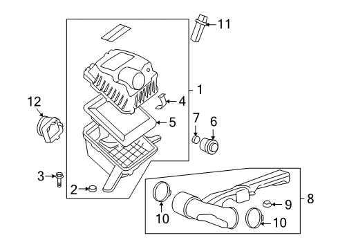 2009 Hummer H3T Air Intake Diagram