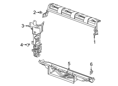 2021 Chevy Silverado 3500 HD Splash Shields Diagram 2 - Thumbnail