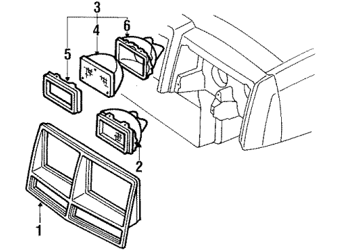 1985 Buick Riviera Headlamps, Electrical Diagram