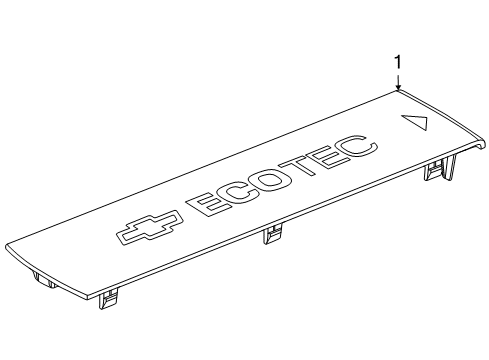 2014 Chevy Cruze Engine Appearance Cover Diagram 2 - Thumbnail