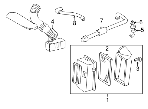 1995 GMC Jimmy Air Intake Diagram