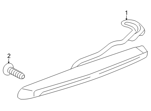 2015 Cadillac SRX High Mount Lamps Diagram