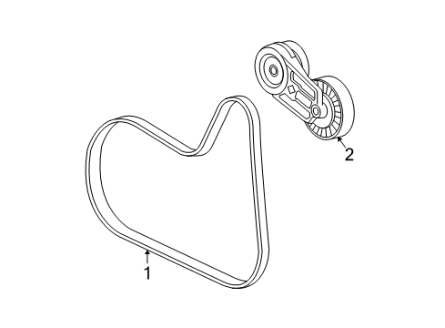 2005 Chevy Malibu Belts & Pulleys Diagram