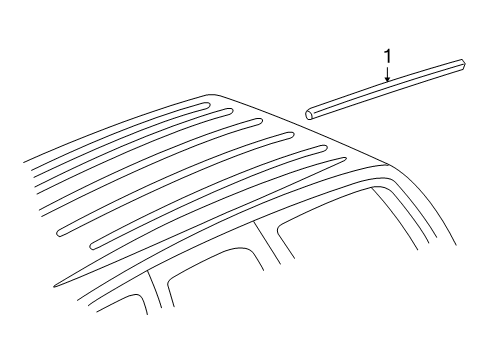 2008 Chevy Suburban 1500 Exterior Trim - Roof Diagram