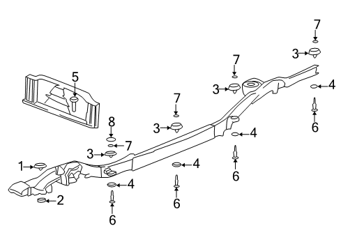 2000 Chevy Suburban 2500 Frame & Components Diagram 4 - Thumbnail