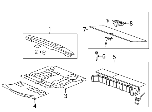 2009 Saturn Outlook Plate Assembly, Lift Gate Sill Trim *Light Ttnum Diagram for 25980368