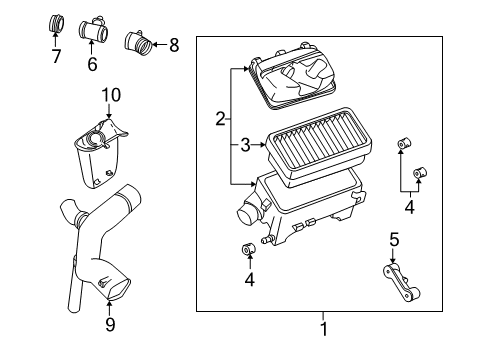 2000 Saturn LS2 Air Intake Diagram