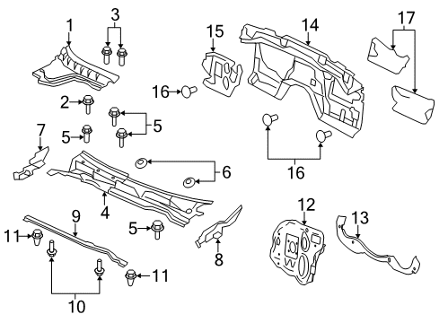 2011 Chevy Caprice Cowl Diagram