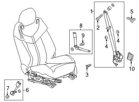 2016 Chevy SS Seat Belt, Electrical Diagram