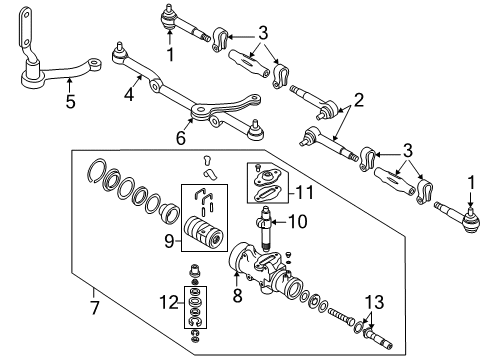 2000 GMC Sonoma P/S Pump & Hoses, Steering Gear & Linkage Diagram 3 - Thumbnail