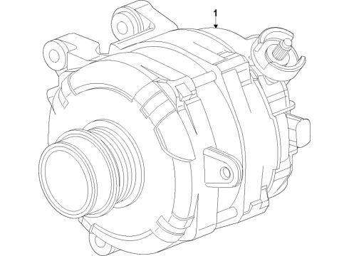 2022 Cadillac XT6 Alternator Diagram 1 - Thumbnail