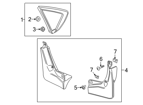 2019 Buick Regal Sportback Exterior Trim - Quarter Panel Diagram