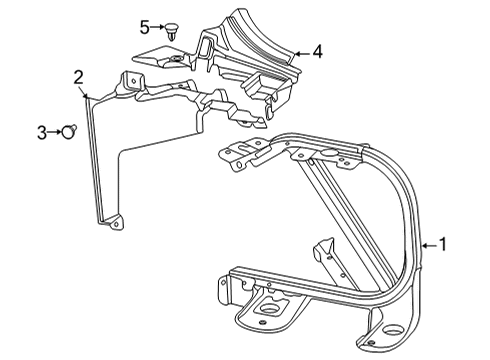 2024 Chevy Corvette Radiator Support Diagram 2 - Thumbnail