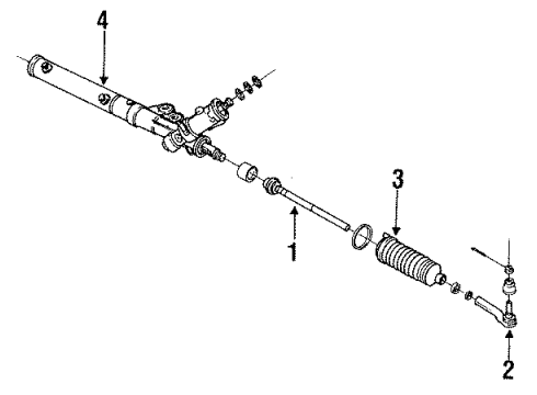 1994 Buick Park Avenue P/S Pump & Hoses, Steering Gear & Linkage Diagram 2 - Thumbnail