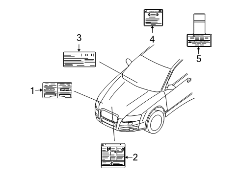 2009 Pontiac G3 Information Labels Diagram