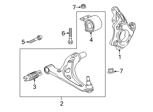 2024 Chevy Blazer Front Suspension Components Diagram