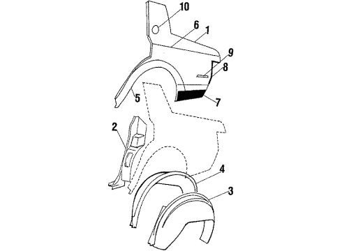 1984 Buick Regal PLATE,R/Q NA Diagram for 20454507