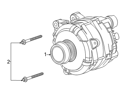 2024 Cadillac CT5 GENERATOR ASM-. Diagram for 13546927