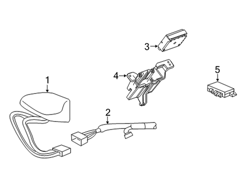 2021 Buick Encore GX Communication System Components  Diagram