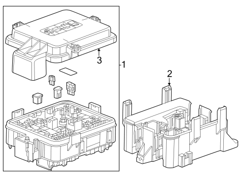 2023 GMC Canyon BLOCK ASM-ENG WRG HARN JUNC Diagram for 85620630