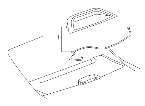 2016 Buick LaCrosse Lamp,High Mount Stop Diagram for 9072767