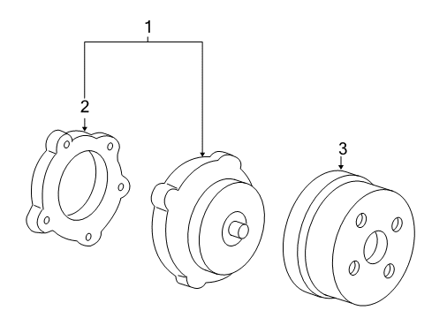 2006 Pontiac Montana Cooling System, Radiator, Water Pump, Cooling Fan Diagram 2 - Thumbnail