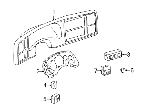 2006 Cadillac Escalade EXT A/C & Heater Control Units Diagram 2 - Thumbnail