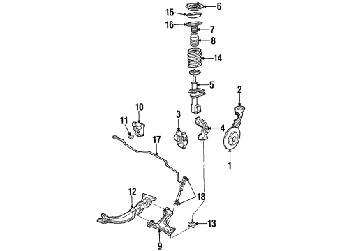 1987 Cadillac Cimarron Front Brakes Diagram